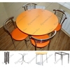 Круглый стол "Оранжевый" с выбором размера и ножек 